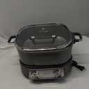 6-Quart Electric Skillet Hot Pot | Non-Stick PFOA-Free Ceramic-Coated Pot, 1600W, Timer & 3 Power Settings for Family Meals