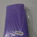 Party Solids Pack Of 12 Premium Plastic Tablecloth 54 Inch x 108 Inch Rectangle Table Cover - Purple