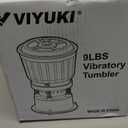 9LBS Vibratory Tumbler Polishing Machine for Rocks/Metal Parts/Screw