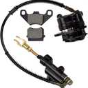 HIAORS Rear Disc Brake Master Cylinder Caliper Assembly for Tao tao Coolster 125cc 110cc Chinese ATV 4-Stroke 90cc 70cc 50cc Kazuma Baja SunL NST Roketa Loncin Lifan Vitacci Quad 4 Wheeler Parts