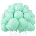 Voircoloria 110pcs Mint Green Balloons 12inch Pastel Green Latex Party Balloons for Baby Shower,Graduation, Wedding, Birthday, New Year, Anniversary Party Decorations