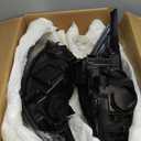 Headlights Assembly for 2012 2013 2014 Ford Focus Halogen Head light Headlamp, Bulb Include, Black Housing Amber Corner