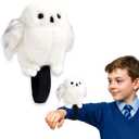 Wizard Costume Accessories Snowy Owl Plush Stuffed Animal Cosplay Accessories Halloween Party Toys for Kids