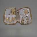 Lictin Baby Healthcare and Grooming Kit, 26 in 1 Rechargeable Baby Nail Trimmer Electric Set,Safe Baby Nail File with Auto Light, Newborn Baby Safety Care Set for Newborn Infant Toddlers Boys Girls (Brown)