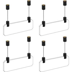 Ceiling Sign Hanger, Solid Aluminum Picture Hanging Hardware for Hanging Acrylic /Picture/Sign Board/Frame