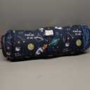 Beeweed Toddler Nap Mat, Rollup Design Kid Sleeping Mat with Removable Pillow & Minky Blanket, Toddler Sleeping Bag for Daycare Preschool Travel Camping