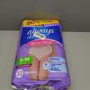 Always Discreet Adult Diapers for Women, Incontinence Underwear, Postpartum Essentials, Disposable Briefs, Max Absorbency, Bladder Leak Protection, Small/Medium, 32ct