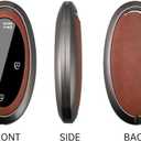 ontto Car Key Skin Fit for Hyundai Kona 2023 2024 2025 2026 Key Fob Cover Metal and Leather Key Housing for Ioniq 5 Grandeur GN7 Elantra Azera Sonata Santa fe Tucson Santa Cruz Palisade,Brown
