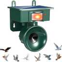 2026 Upgraded Solar Ultrasonic Bird Repellent Devices Outdoor Woodpecker Deterrent for House Motion Activated Goose Pigeon Repellent IP65 Waterproof Bird Scare Devices for Garden Farm Yard Balcony