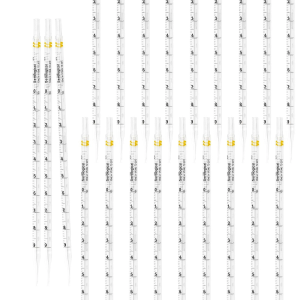 SLCH TE 25ml Serological pipettes Disposable Plastic Polystyrene Pipettes, Individually Wrapped, Sterile, Pack of 100