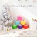 Christmas Slime 8 Pack, for Kids, Cocofluff Themed Slime Kit for Sensory Play, Stocking Stuffers for Girls & Boys, Party Favors, Unique Textures (Crystal & Butter & Cloud Slime 100ml)