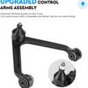 4WD Front Upper Control Arm w/Ball Joint for Dodge Ram 1500 2002-2005, Stabilizer/Sway Bar & Outer Tie Rod End Link, Rebuild End Suspension Kit K7424 K7411 K7422 ES3538, 8Pcs