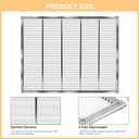 Metal Queen Excluder for 10 Frame Beehive,20.08 X 16.14 Inch Beehive Queen Excluder 10 Frame,Queen Excluder for 10 Frame Hive,Queen bee excluder 10 Frame,Beekeeping Tools (4)