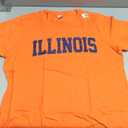 Wild Bobby State of Illinois College Style White Fashion Womens T-Shirt, Orange, Medium