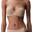 Calvin Klein Women's Perfectly Fit Strapless Convertible Push-Up Bra (30D, Bare 265)