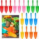 18 Pcs Colorful Garden Shovels Small Metal Hand Trowel Set for Gardening Teens Adults Mini Digging Tools for Succulent Flower Soil Planting Weeding Transplanting, 6 Colors (11 X 3 Inch)