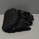 RCRZQ Black Puffer Backpack for Women, Lightweight Drawstring Closure Quilted Laptop Daypack Stylish Anti-Theft Travel Bag