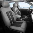 for Honda HRV Seat Covers 2023 2024 2025 2026 Sport LX, Custom Fit Car Seat Cover Full Set, Waterproof Leather HR-V Seat Protector, SUV Cushions Accessories, Gray Black, NOT Fit for EX-L
