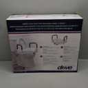 Drive Medical RTL12027RA 2-in-1 Raised Toilet Seat with Removable Padded Arms, Standard Seat