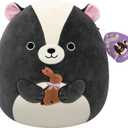 Squishmallows Original 12in Skyler The Skunk Holding Chocolate Bunny  Official Jazwares Plush (Medium-Sized)
