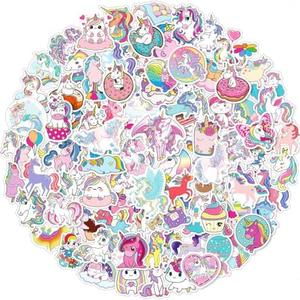 Unicorns Stickers 9 Pcs Waterproof Vinyl Stickers for Water Bottles