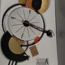 34x19 Inch Modern Large Wall Clock, Battery Operated Silent Non-Ticking Decorative Clocks for Home, Living Room, Kitchen, Bedroom, Office - Ideal Gift for Home Decor Lovers