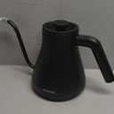 INTASTING Electric Kettles, Gooseneck Electric Kettle, 1 Temperature Control, Stainless Steel Inner, Quick Heating, for Pour Over Coffee, Brew Tea, Boil Hot Water, 0.9L Black