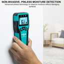 Kiprim Pinless Moisture Meter Home Moisture Level Tester Damp Meter for Floor,Wood, Walls, Concrete – Accurate Non-Destructive Testing Moisture Meter WM01