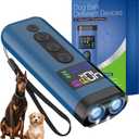 Dog Bark Deterrent Device, 65 FT Range,3X Ultrasonic Bark Deterrent Device & Ultrasonic Dog Trainer - Anti-Barking Device with Color Display, Safe & Effective Alternative to Bark Collars -Blue