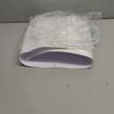 Lampshades Set of 2 for Table Lamps, Floor Lamps, Fabric White Lamp Shades 11.6" Top x 12.6" Bottom x 9.8" High, Drum Lampshades(Spider Fitter), Medium Lamp Shades Replacement, Easy Assembly Required (White with Brown Rim)