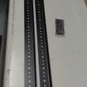 Seismic Audio - SARHW19 - Pair of 17.5 Inch 10 Space Rack Case Rails for PA DJ Rack Road ATA Case - Full Hole