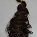 Chocolate Brown Human Hair Bundles Color 4 Deep Wave Bundles Niegmeag Peruvian Grade 8A Virgin Remy Hair 1 Bundle 18 Inch Double Weft Hair Weave 100g