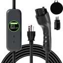 1+2 EV Charger Level Portable Electric Car Charger 6-20P 16A Power Plug 3.5KW 110V-240V for J1772 Electric Cars (Applicable to Household Electricity)