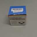 Chair Leg Floor Protectors 1 inch, Silicone Chair Leg Caps Felt Furniture Pads for Hardwood Floors, Clear Floor Protectors for Chair Legs