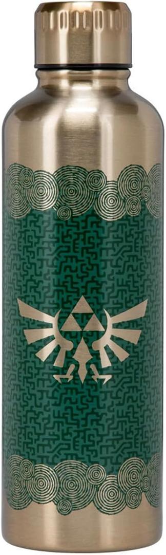 Paladone Tears of The Kingdom Official Licensed Zelda Metal Water Bottle, Gamer Fan Decor and Gift, Gaming Desk Accessory for All Ages, Collectors Drinkware