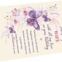 2 x Wife Birthday Card Gift, Wife Birthday Card from HusbandA (HZ-324)