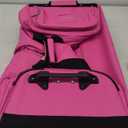 Mavii Dance Bag with Garment Rack, 28 Inch Rolling Duffel, Ideal for Competitions & Travel, Water-resistant/Wipe-clean Fabric, Lightweight Aluminum Rack, Wheeled Upright Luggage, Hot Pink