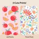 The Honest Company Comfort Dry Disposable Daytime Diapers, Hypoallergenic, Fragrance-Free, Sensitive Skin, Just Peachy + Flower Power, Super Club Box Size 3 (1628 lbs), 120 Count