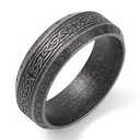 Viking Rings for Men Norse Viking Raven Runes Vegvisir Compass Amulet Ring Jewelry for Men Women Boys Size 7