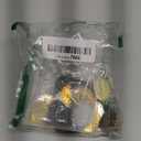 PH PandaHall 60pcs Pendant Tray Kit, 30pcs 5 Color Oval Pendant Blank Bezel, 30pcs 25 x 18mm Glass Cabochon Dome Tiles Clear Cameo Memorial Photo Pendant for Wedding Bouquet Graduation Photo Charm