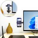 2-in-1: Cell Phone Holder/Mount by GadgetRest, can Hold Headphones Also, for Home and Office Only, Adjustable, Gravity Phone Mount, Fits All iPhones, All Samsung Galaxy Phones and Many More!