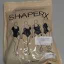 SHAPELLX Shapewear for Women Tummy Control Half Body Shaper Snatched Zipper Butt Lifting Faja Colombiana Bodysuits for Women (Large, Black)