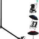 HOBVO Adjustable Golf Umbrella Universal Clamp for Golf Cart, Beach Chair, Stroller, Bleacher, Patio, Fishing