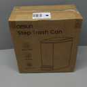 Cesun Small Bathroom Trash Can with Lid Soft Close, Step Pedal, 6 Liter / 1.6 Gallon Stainless Steel Garbage Can with Removable Inner Bucket, Anti-Fingerprint Finish (Brown)