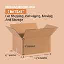 BOX USA Shipping Boxes Medium 16"L x 12"W x 8"H 25-Pack - Corrugated Cardboard Box for Moving, Mailing, Packing, Packaging and Storage