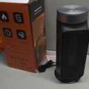 Smart Space Heater, 1500W PTC Heater with Wifi/App/Alexa/Google Voice Control for Indoor Use, Heats & Cools 2 in 1 Eco Heater for Home Office Bedroom Living Room Bathroom Nursery Apartment