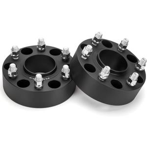 dynofit 2 inch Wheel Spacers 6x5.5 for Silverado 1500 Sierra 1500 | 6x139.7 Hub Centric Spacers 78.1 Hub Bore M14x1.5 Studs | Fits Tahoe, Suburban, Yukon, Escalade, Avalanche | 2-Pack Forged Aluminum