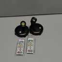 LED Spotlight, Battery Powered Picture Lights, Uplighting Indoor, Puck Lights with Remote, Small Spot Light for Wall Display Dartboard Painting Artwork Closet-Natural White (Black)