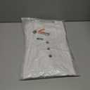 2 x Feiersi Women's Summer Floral Tunic Tops Casual Blouse Short Sleeve Buttons Up T-Shirts (White, XL)