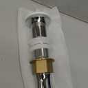 KES Bathroom Sink Drain Strainer No Overflow, Drain Stopper with Strainer Basket Hair Catcher, (Ceramic Cap and All-Metal Body), White, S2013D-CW